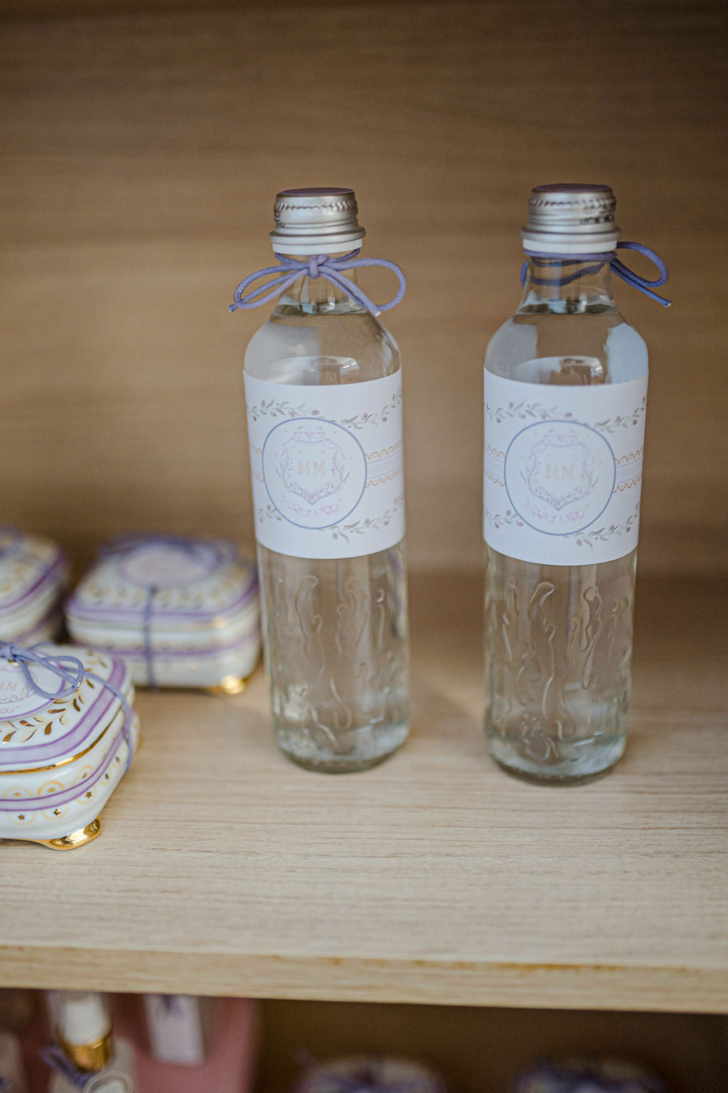 Água Minalba Vidro Personalizada com Laço – 300 ml