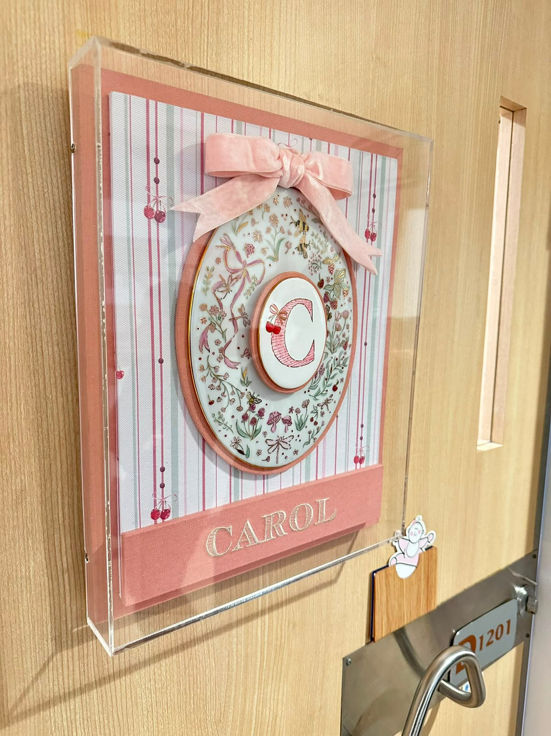 Quadro de Porta de Maternidade (com placa de porcelana) preço novo